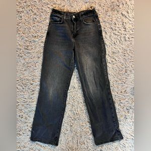 Forever 21 black wide leg high waisted jeans